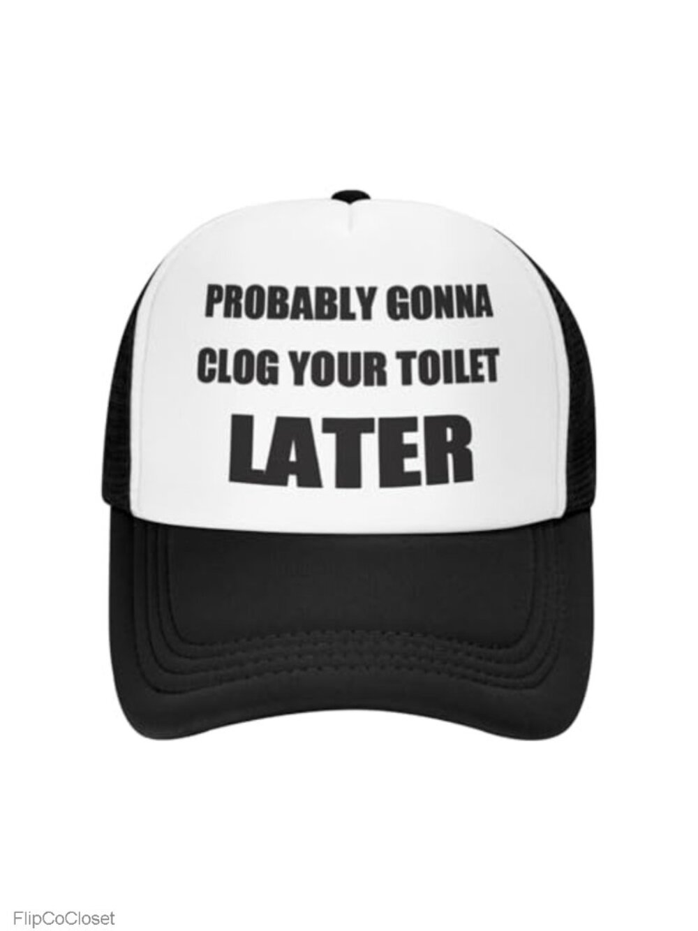 Funny Trucker Hat - Gag Gift Adjustable Mesh Cap for Adults Men Women